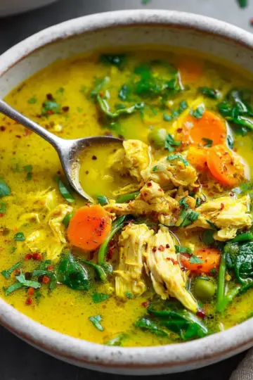 Anti Inflammatory Turmeric Chicken Soup