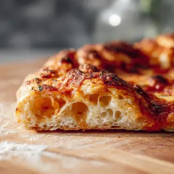 artisan pizza dough- crispy, chewy, bubbly crust