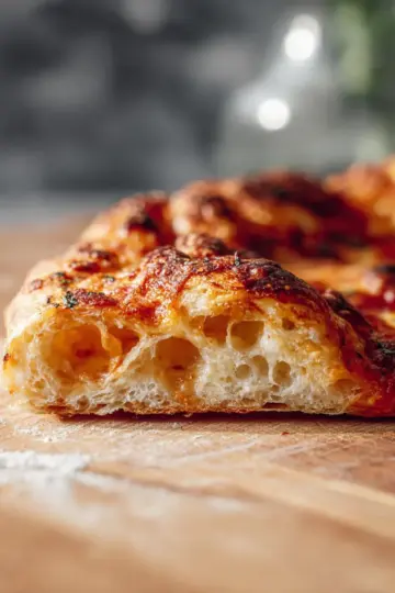 artisan pizza dough- crispy, chewy, bubbly crust