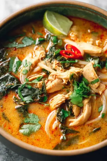 Easy Thai Chicken Curry Soup