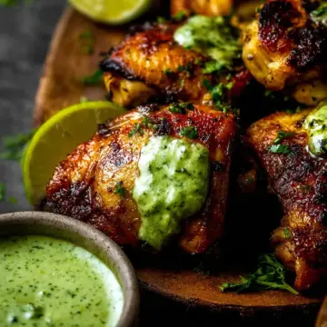 Peruvian Chicken with Green Sauce (Aji Verde)
