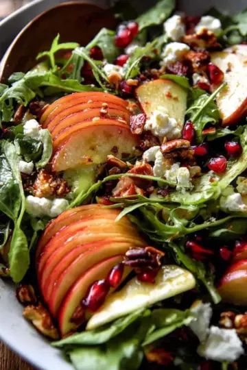 Autumn Harvest Honeycrisp Apple and Feta Salad.