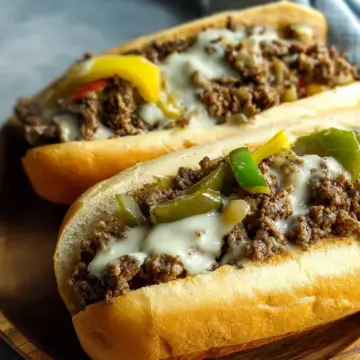 25-Minute Ground Beef Philly Cheesesteak