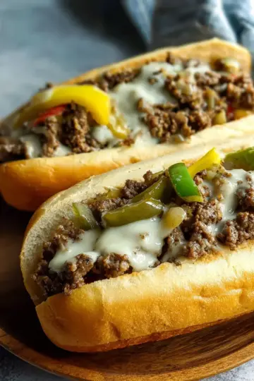 25-Minute Ground Beef Philly Cheesesteak