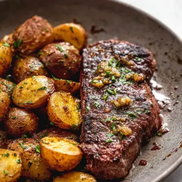 Garlic Butter Steak and Potatoes Skillet