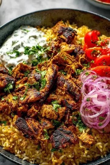 One Pan Chicken Shawarma and Rice