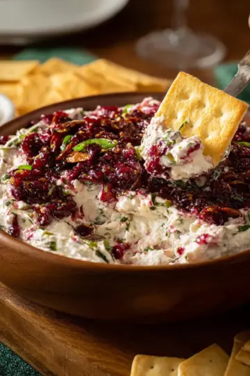 Cranberry Jalapeño Cream Cheese Dip