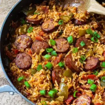 Cajun Sausage and Rice Skillet