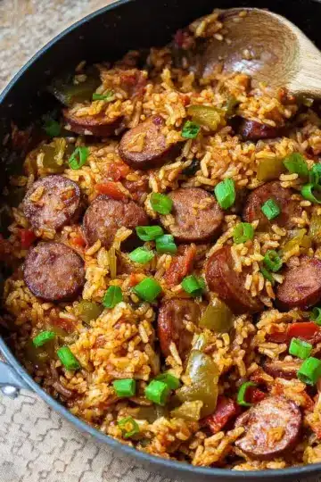 Cajun Sausage and Rice Skillet
