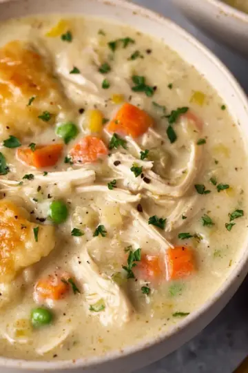 Healthy Chicken Pot Pie Soup