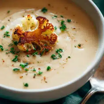 Creamy Roasted Cauliflower Soup