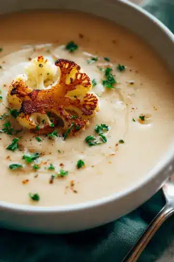Creamy Roasted Cauliflower Soup