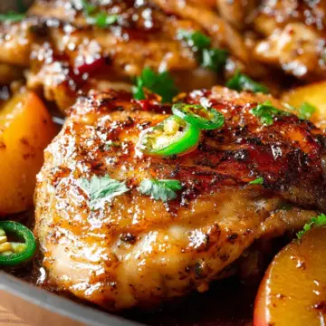Jalapeño Peach Chicken