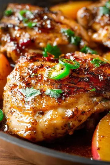 Jalapeño Peach Chicken