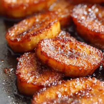Pan Fried Cinnamon Bananas