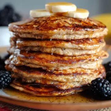 Healthy Banana Oatmeal Pancakes