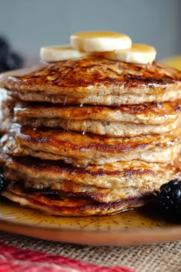 Healthy Banana Oatmeal Pancakes