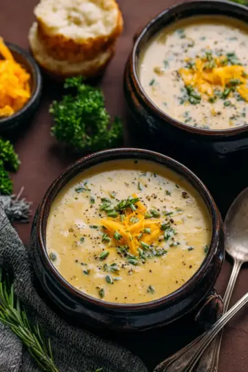 Cheddar Garlic Herb Potato Soup Made Easy in 30 Minutes