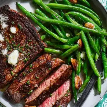 Garlic Butter Steak and Green Beans