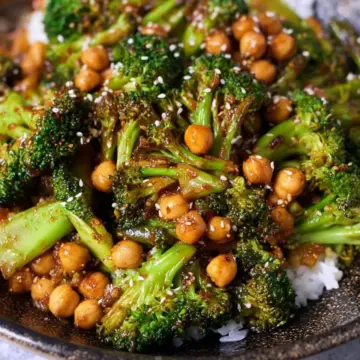 Garlic Broccoli Stir Fry With Chickpeas | Flavorful Recipe