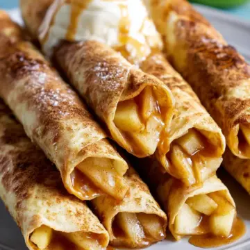 Air Fryer Apple Pie Taquitos