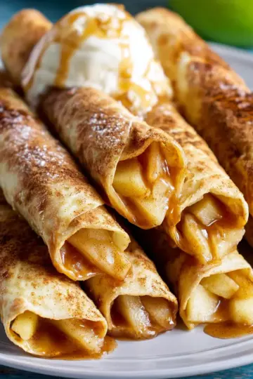 Air Fryer Apple Pie Taquitos