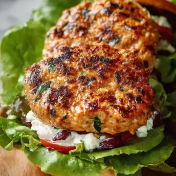 Greek Chicken Burgers