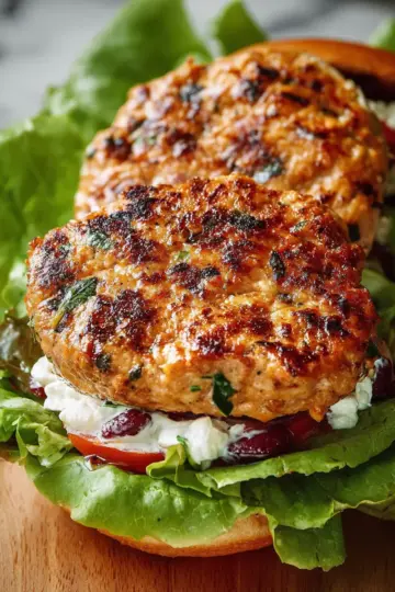 Greek Chicken Burgers