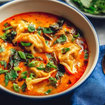 Red Curry Dumpling Soup