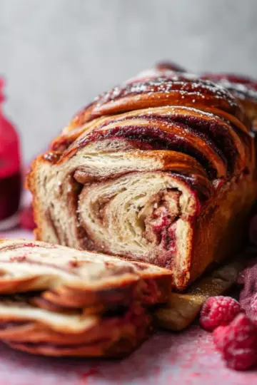 Raspberry Swirl Babka