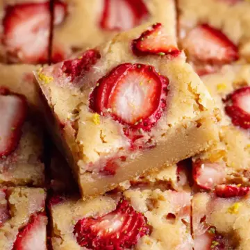 Strawberry Lemon Blondies