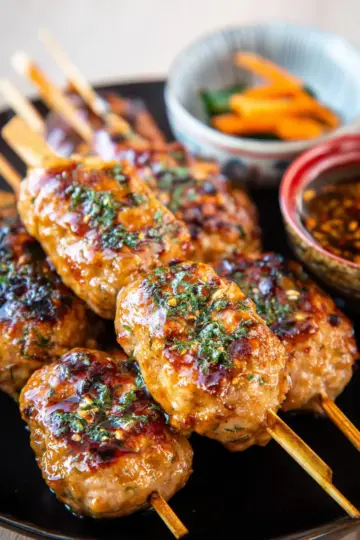 Tsukune, brochettes de poulet à la japonaise