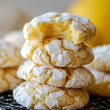 Very Lemon Crinkle Cookies