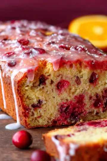 Glazed Orange Cranberry Bread