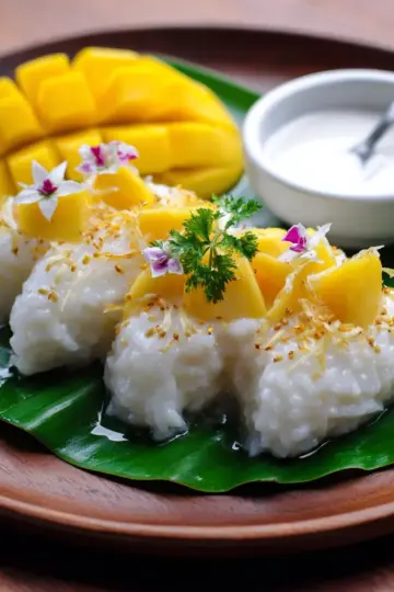 Authentique mango sticky rice