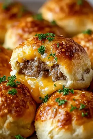Garlic Parmesan Cheeseburger Bombs Recipe