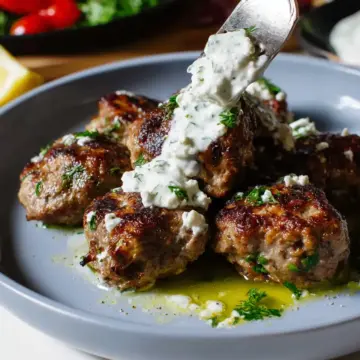 Greek Turkey Meatballs with Feta