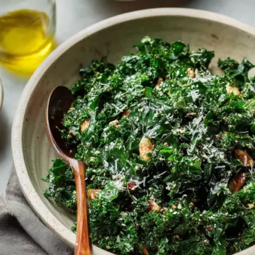 Lemony Parmesan Kale Salad