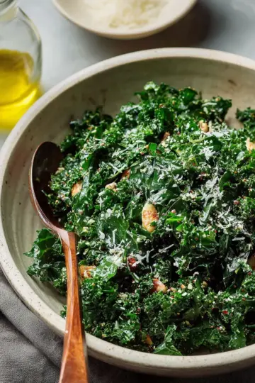 Lemony Parmesan Kale Salad