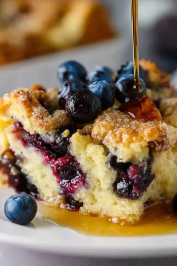 Blueberry Buttermilk Pancake Casserole