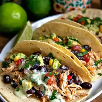 Crock Pot Chicken Tacos