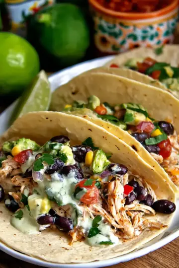Crock Pot Chicken Tacos