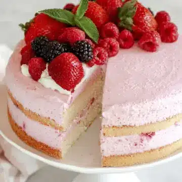 Berry Mousse Genoise Layer Cake