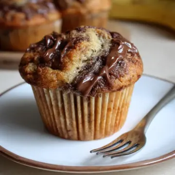 Nutella and Banana Muffins