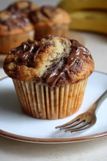 Nutella and Banana Muffins