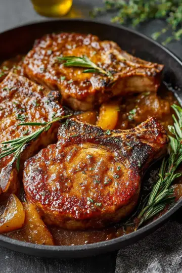 Apple Butter Pork Chops