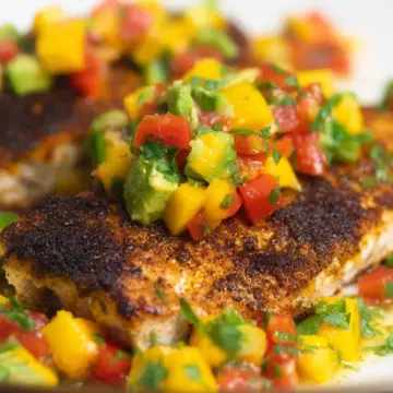 Blackened Mahi Mahi with Mango Salsa