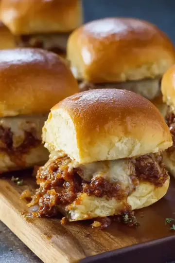 French Onion Sloppy Joe Sliders