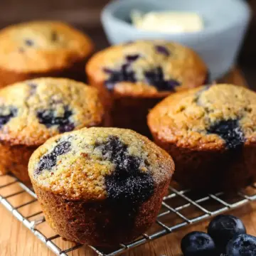 Almond Flour-Blueberry Muffins