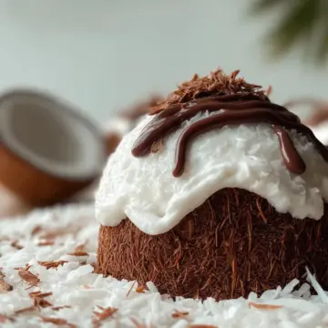 Coconut Dome with Chocolate Spread
